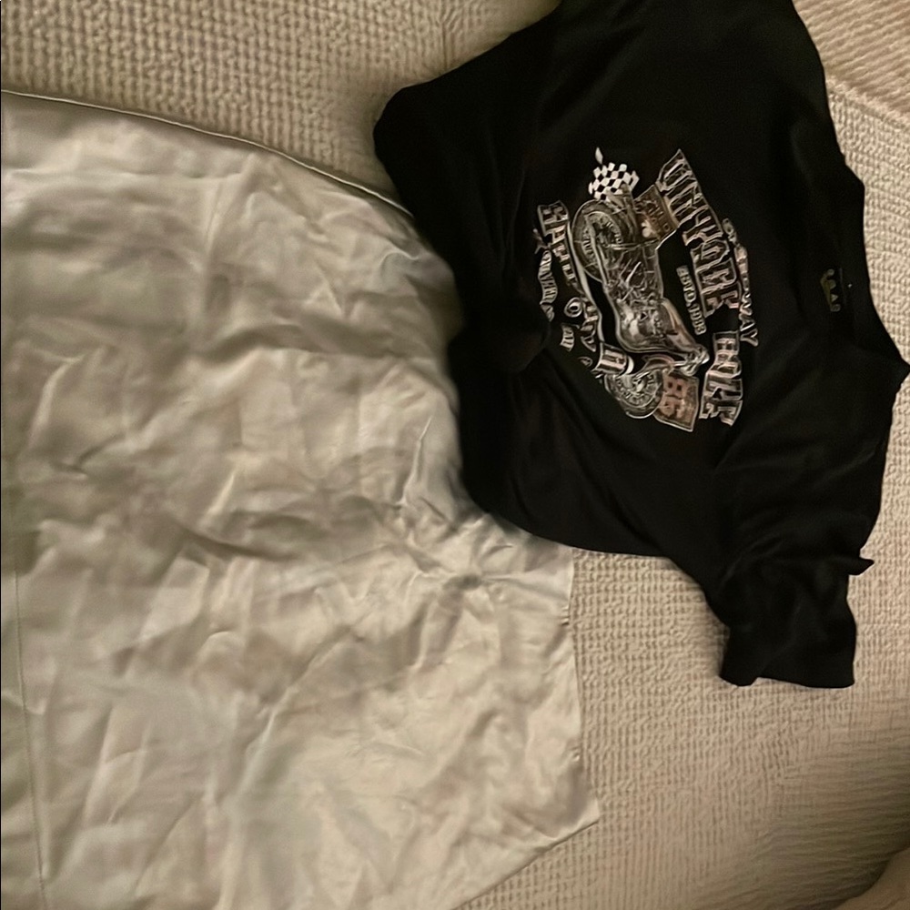 Black Vintage Graphic Tee and skirt